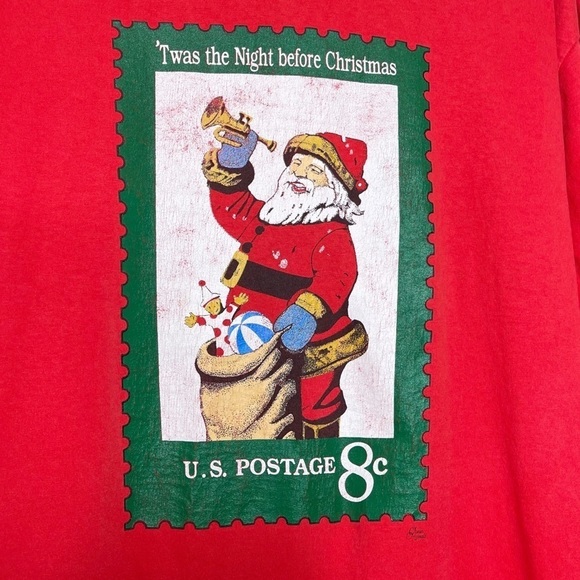 Vintage Christmas Pajama T Shirt Single Stitch - Picture 3 of 7